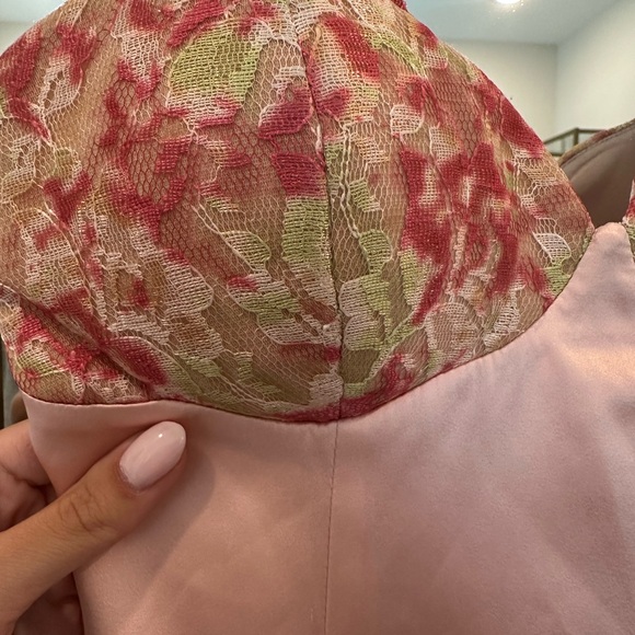 Nana Jacqueline Eva Silk Dress in Pink - Picture 7 of 8